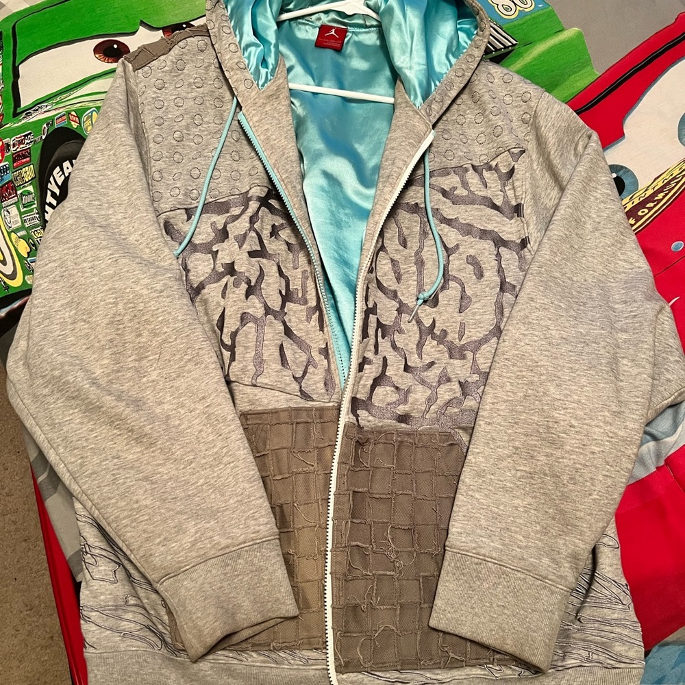 Vintage Jordan retro 12 LS zip hoodie jacket